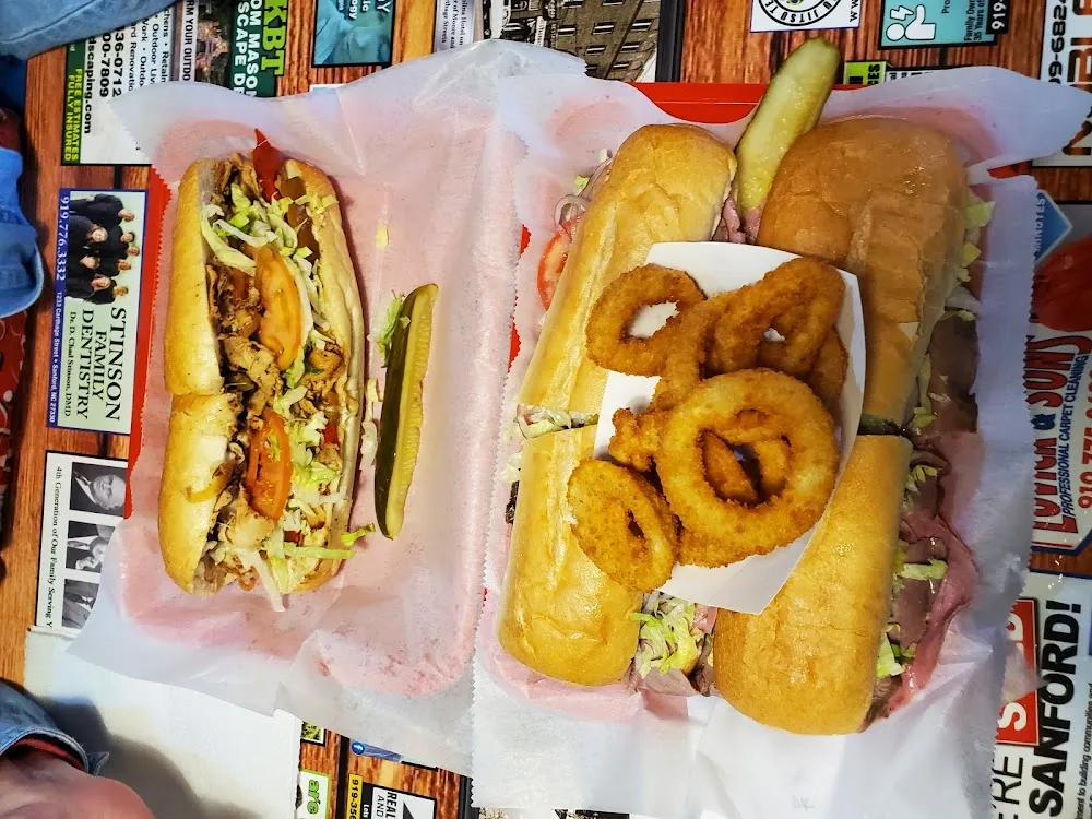 16 Inch Italian Sub with Onion Rings