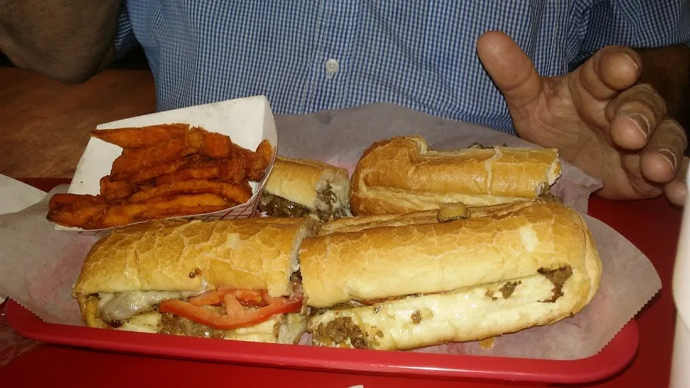Cheese Steak with Mushrooms Lettuce and Tomatoes